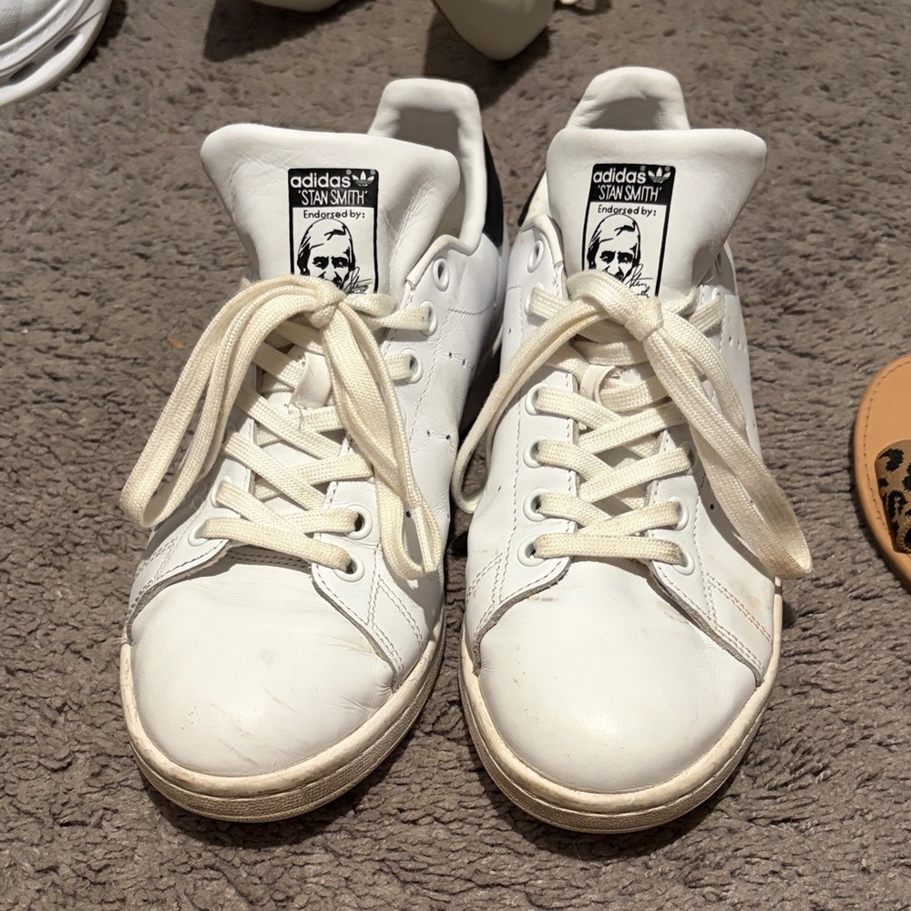 Adidas Stan Smith White Leather Shoes